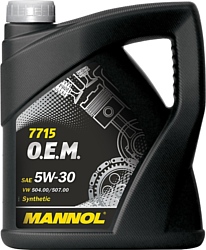 Mannol 7715 O.E.M. 5W-30 API SN/CF 5л (MN7715-5)