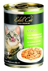 Edel Cat Консервы с Индейкой и Печенью в соусе (0.4 кг) 24 шт.