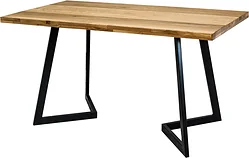 Кухонный стол Buro7 Уиллис 120 (классика, дуб натуральный/черный)