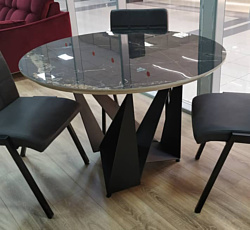 Федельта Мебель Scorpio Round 150x150 (черный керамогранит/черный)