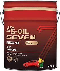 Моторное масло S-OIL SEVEN RED #9 SP 0W-20 20л