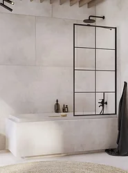 Шторка на ванну Radaway Idea Black PNJ Factory 100