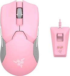 Razer Viper Ultimate Quartz Pink with dock-station