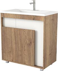 Тумба под умывальник Дабер 015 Тобага/Эридан 80 Т15.8Т.0.21 (дуб галифакс/белый) Тумба под умывальник Дабер 015 Тобага/Эридан 80 Т15.8Т.0.21 (дуб галифакс/белый)