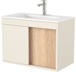 Тумба под умывальник Дабер 014 Тобага/Эридан/Артвин 60 Т14.6Т.0.18 (бежевый/дуб бардолино)