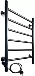 Полотенцесушитель Ростела Виктория 50x70/6 (с диммером, черный левый) Полотенцесушитель Ростела Виктория 50x70/6 (с диммером, черный левый)
