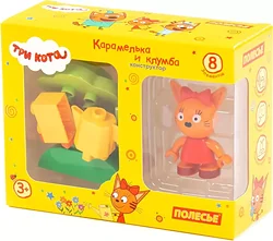 Конструктор Полесье Макси. Три кота. Карамелька и клумба 63752 Конструктор Полесье Макси. Три кота. Карамелька и клумба 63752