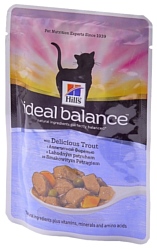 Hill's Ideal Balance Feline Adult with Delicious Trout wet (0.085 кг) 12 шт.