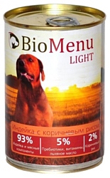 BioMenu Light консервы для собак с индейкой и коричневым рисом (0.41 кг) 12 шт.