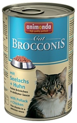 Animonda Brocconis Cat для кошек с сайдой и курицей (0.4 кг) 12 шт.