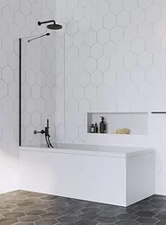 Шторка на ванну Radaway Idea Black PNJ 80