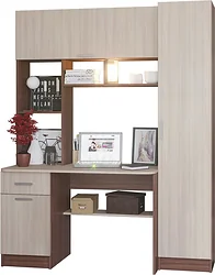 Стол для работы Стендмебель №7 (ясень шимо светлый/ясень шимо темный)