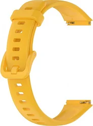Ремешок Rumi силиконовый для Huawei Band 7 (льняной желтый)
