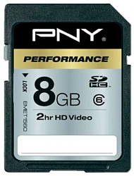 PNY Performance SDHC class 6 8GB