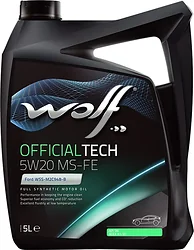 Моторное масло Wolf OfficialTech 5W-20 MS-FE 5л