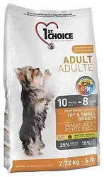 1st Choice (2.72 кг) Chicken Formula TOY and SMALL BREEDS for ADULTS 1st Choice (2.72 кг) Chicken Formula TOY and SMALL BREEDS for ADULTS