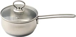 Кастрюля Кухар Магнолия Классика со стеклянной крышкой 1.2 л