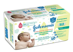 Johnson's Baby Нежность хлопка 112 шт