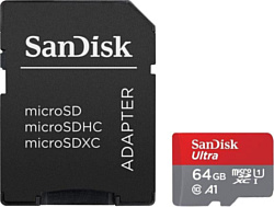 SanDisk Ultra SDSQUA4-064G-GN6MA microSDXC 64GB (с адаптером)