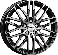 Колесный диск Carwel Кобра 6x16/4x100 D54.1 ET49 Черный с полировкой