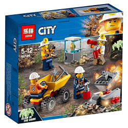 Lepin Cities 02100 Бригада шахтёров аналог Lego 60184