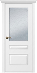 Belwooddoors Роялти 90 см (стекло, эмаль, белый/мателюкс 39)