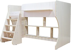 Кровать Красная звезда Р436 Капризун 2 с полками 160x80 (дуб млечный)