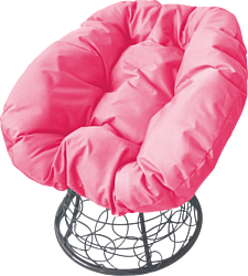 M-Group Пончик 12320308 (серый ротанг/розовая подушка)