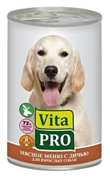 Vita PRO (0.4 кг) 6 шт. Мясное меню для собак, дичь
