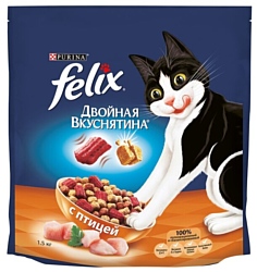 Felix Сухой корм Двойная вкуснятина с Птицей (1.5 кг)