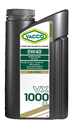 Yacco VX 1000 LL 0W-40 1л