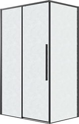 Душевой уголок Grossman Galaxy 120x90x195 120.K33.01.1290.21.02 (черный матовый/шиншилла стекло)