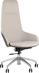 Кресло TopChairs Soulo A308 8371-12/1 (бежевый/серый)