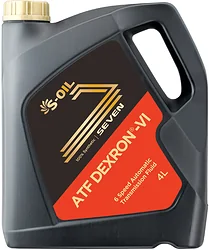 Трансмиссионное масло S-OIL SEVEN ATF VI 4л