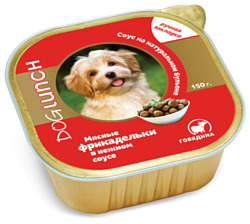Dog Lunch (0.15 кг) 10 шт. Мясные фрикадельки в нежном соусе говядина для собак