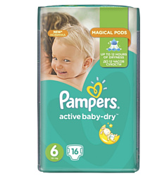 Pampers Active Baby-Dry 6 Extra Large (16 шт.)