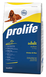 Prolife (3 кг) Adult Medium с курицей и рисом