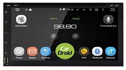 ROXIMO CarDroid RD-1004D 2DIN Универсальная 7 (Android 8.0)