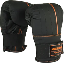 Перчатки для единоборств BoyBo B-series S (4 oz, черный/оранжевый)