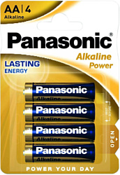 Panasonic Alkaline Power AA 4 шт. (LR6/4BL)