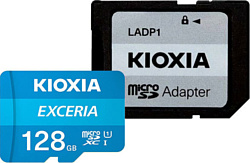 Карта памяти Kioxia Exceria microSDXC LMEX1L128GG2 128GB (с адаптером)