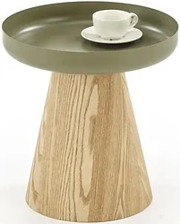 Журнальный столик Halmar Gina (зеленый/натуральный)