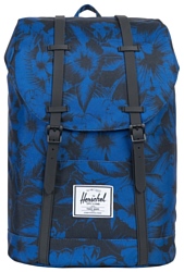 Herschel Retreat 19.5 blue/black (jungle floral blue)