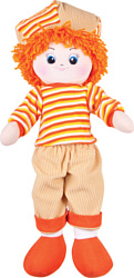 Gulliver Кукла-мальчик в оранжевой кофточке