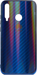 EXPERTS Aurora Glass для Honor 10i с LOGO (синий)