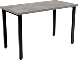 Стол для работы TMB Loft Дарен разборный 1200х700 36 мм (бетон чикаго св.-серый/черный)