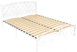 Кровать Князев Мебель Бали 160x200 БИ.160.200.Б (белый муар) Кровать Князев Мебель Бали 160x200 БИ.160.200.Б (белый муар)