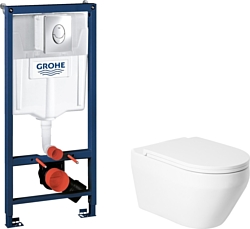 Унитаз Saniteco KW-9009W + GROHE Rapid SL 38721001