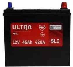 Автомобильный аккумулятор Ultra PRO Asia R+ 420A (45Ah)