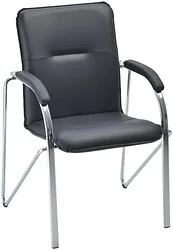 Стул Helmi Самба М HL-F04 344607 (металл хром/экокожа/черный BOX2) Стул Helmi Самба М HL-F04 344607 (металл хром/экокожа/черный BOX2)